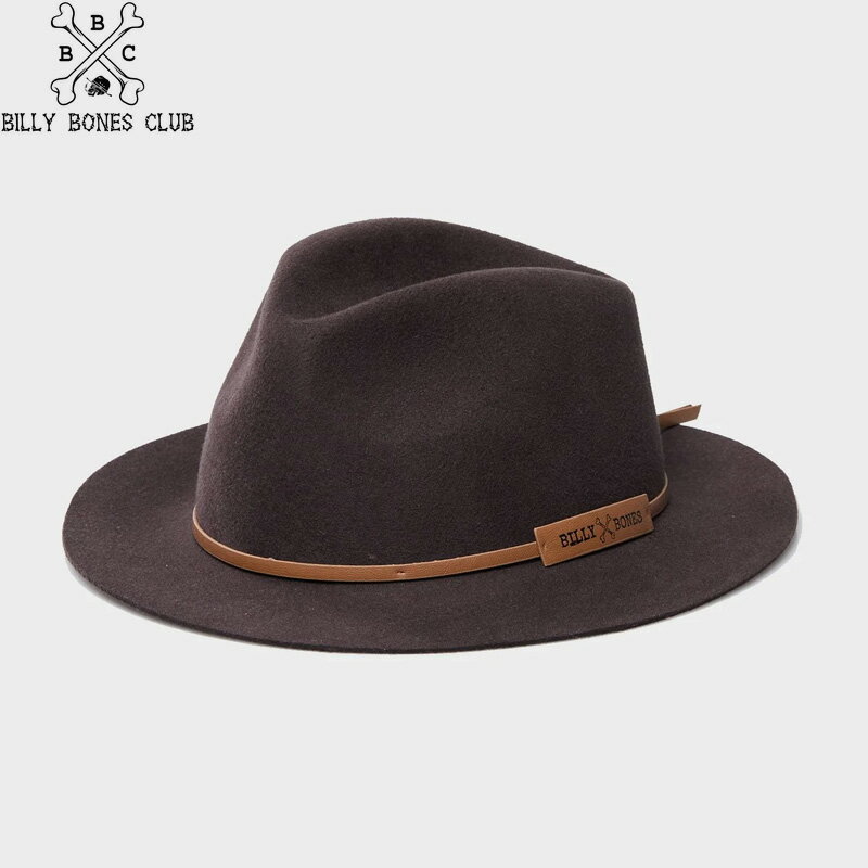 BILLY BONES CLUB ビリーボーンズクラブ Whisky Brown - Floppy Fedora ウールハット