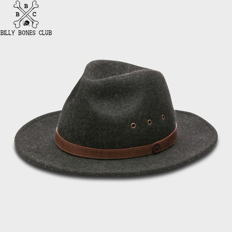 定価13750円 20 OFF /BILLY BONES CLUB ビリーボーンズクラブ Shadow Grey Fedora ウールハット