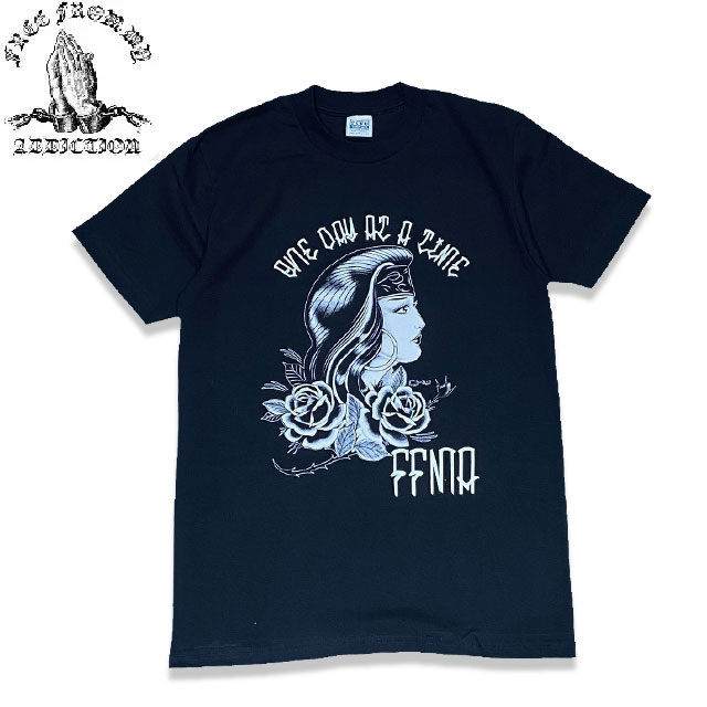 アディクション（5000円程度） FFMA (FREE FROM MY ADDICTION) "SIDE FACE" S/S T-SHIRTS 半袖 Tシャツ BLACK