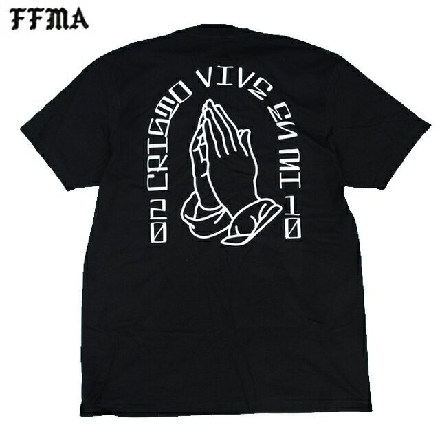 FFMA (FREE FROM MY ADDICTION) CHRISTO VIVE EN MI S/S T-SHIRTS 半袖 Tシャツ BLACK