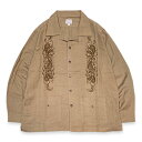 KUSTOMSTYLE カスタムスタイル KSLS2107BE LONGROOF GUAYABERA LONG SLEVE SHIRTS グァジャベーラシャツ キューバシャツ 長袖 -BEIGE-