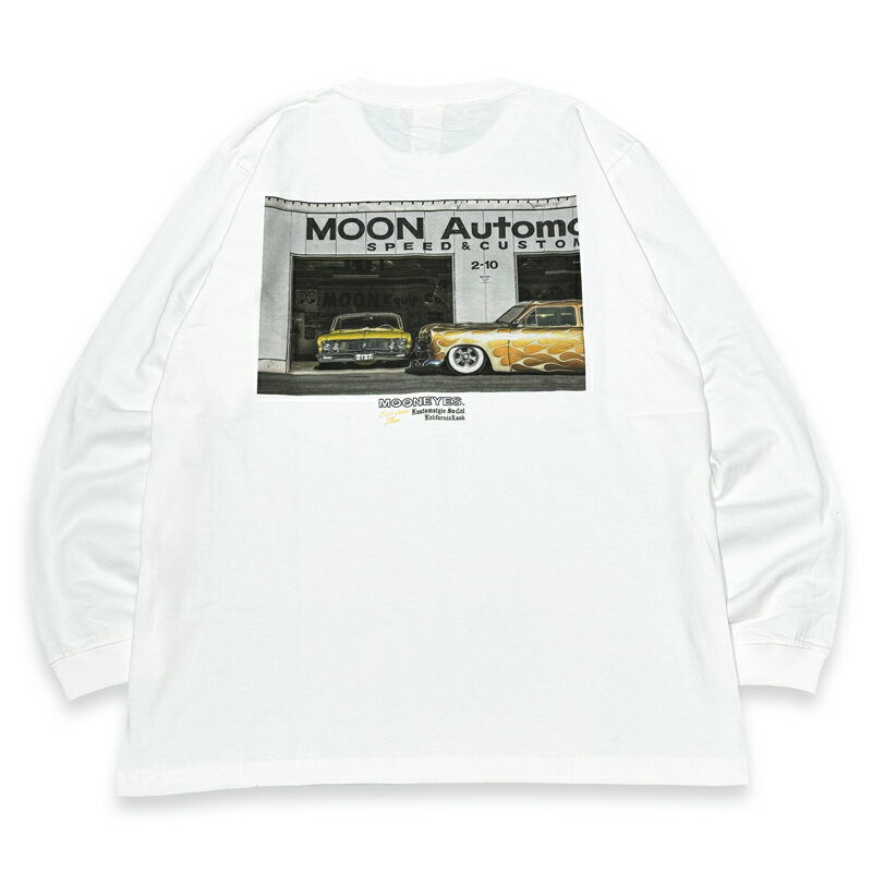 楽天KUSTOMSTYLE SO-CALKUSTOMSTYLExMOONEYESxKALIFORNIALOOK コラボレーション ロングスリーブTシャツ WHITE KSMEKL-001LS ムーンアイズ カリフォルニアルック