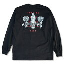 残Sサイズ 定価6600円 SALE / KUSTOMSTYLE カスタムスタイル KSTL1919BK PARADISE CITY LONG SLEVE TEE BLACK 長袖Tシャツ