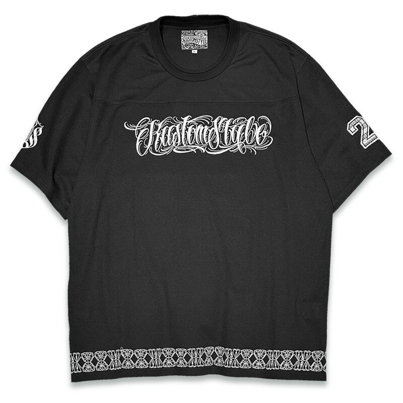 Rakuten - KUSTOMSTYLE カスタムスタイル KSFOOT2307BK -FUCKIN' SCRIPT- FOOTBALL JERSEY メッシュ フットボール ジャージー COLOR: BLACK