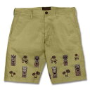 残わずかSALE / KUSTOMSTYLE カスタムスタイル KSSP1706SA KAILUA TIKI SHORTS (SLIM FIT) SAND