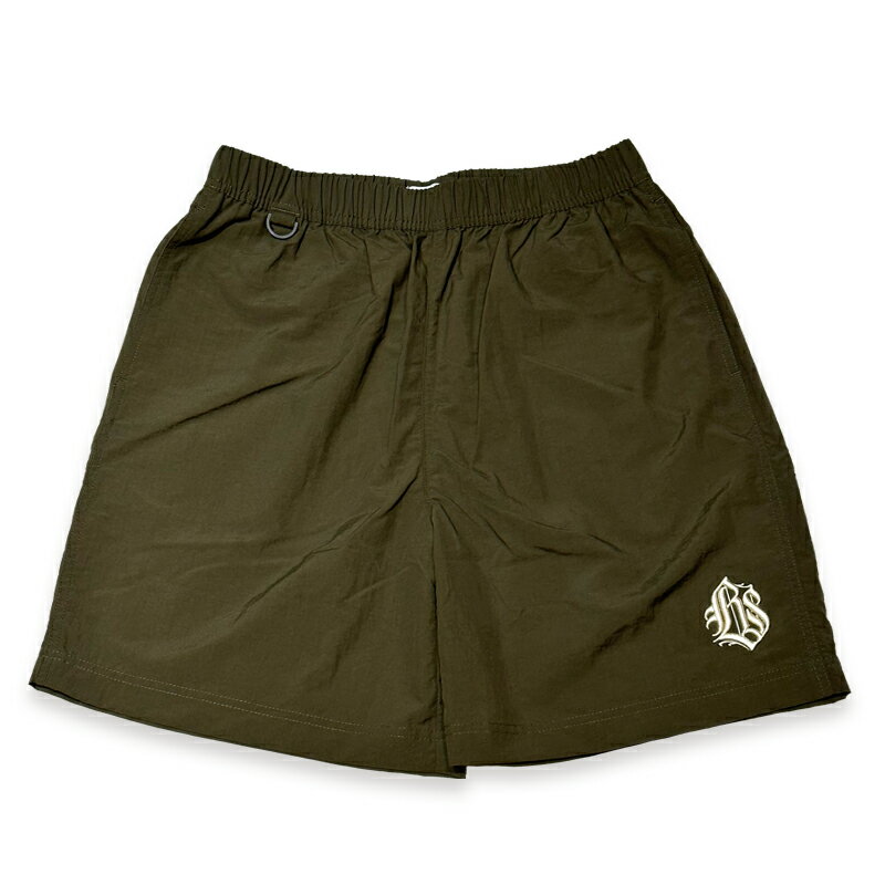 KUSTOMSTYLE カスタムスタイル KSSP2111OL "CALI GRAFFITI" NYLON SHORTS ナイロン ショーツ ショートパンツ OLIVE