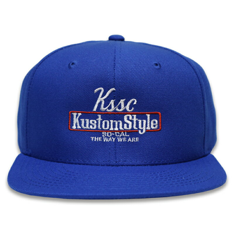 KUSTOMSTYLE カスタムスタイル KSCP2102RBL THE WAY WE ARE SNAP BACK CAP ROYAL BLUE