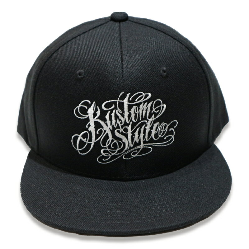 KUSTOMSTYLE カスタムスタイル KSCP1101BK "NORM LOGO" SNAP BACK CAP BLACK