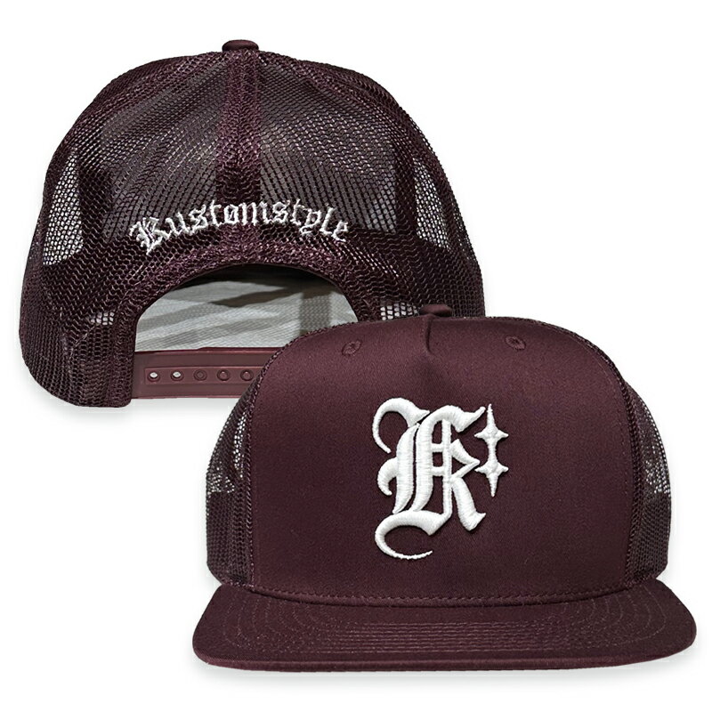 KUSTOMSTYLE カスタムスタイル KSCP2322MESHMR "K DIA" SNAP BACK MESH CAP メッシュキャップ COLOR*MAROON