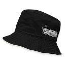 KUSTOMSTYLE カスタムスタイル KSBH2307BK FUCKIN 039 SCRIPT BUCKET HAT バケットハット BLACK