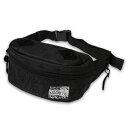 KUSTOMSTYLE カスタムスタイル/FACE CARD FCWB0902BKBK BANDANA WAIST BAG ウエストバッグ -BLACK/BLACK- EMBROIDERY 刺繍