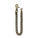 KUSTOMSTYLE カスタムスタイル KSWLPL32 "PLAIN" WALLET CHAIN BRASS 32CM ウォレットチェーン