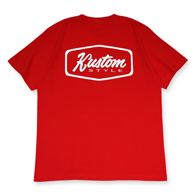 定価4950円 SALE 2980円 / KUSTOMSTYLE カスタムスタイル KST2201RD KUSTOM RED Tシャツ