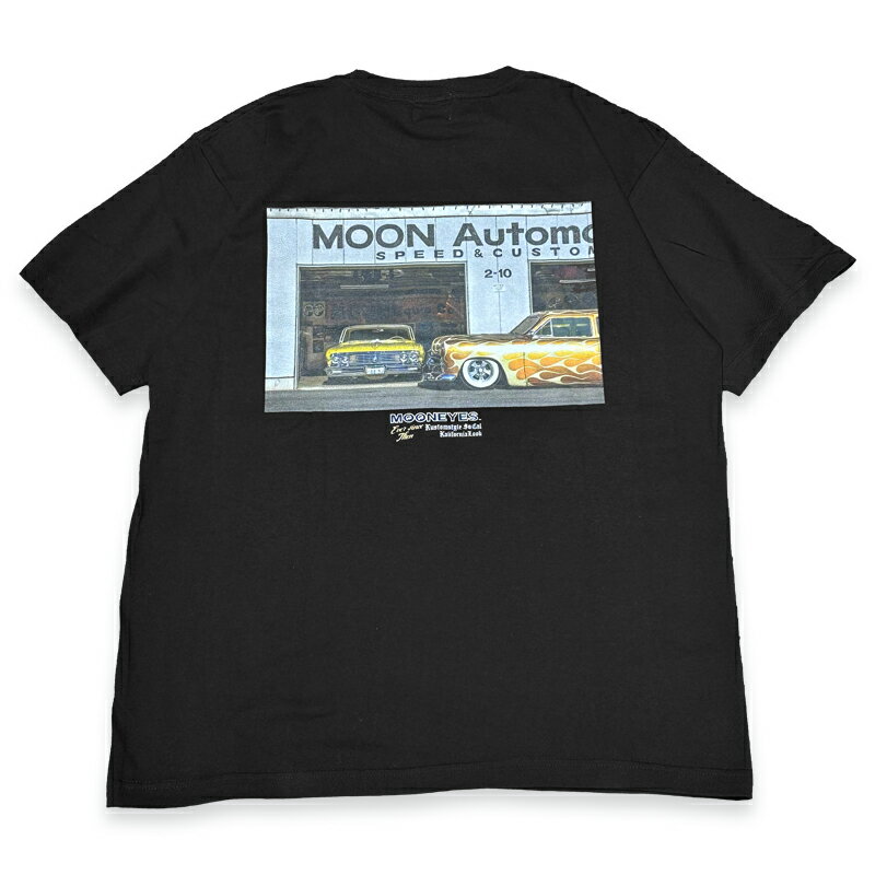 KUSTOMSTYLExMOONEYESxKALIFORNIALOOK コラボレーションTシャツ BLACK KSMEKL-001T ムーンアイズ カリフォルニアルック