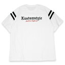 KUSTOMSTYLE カスタムスタイル KST2304FOOTWH "SOUTHERN CALIFORNIA" FOOTBALL TEE フットボールTシャツ WHITE