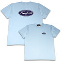 定価4950円 SALE 2980円 / KUSTOMSTYLE カスタムスタイル KST2008LBL MOTOR COMPANY LIGHT BLUE Tシャツ