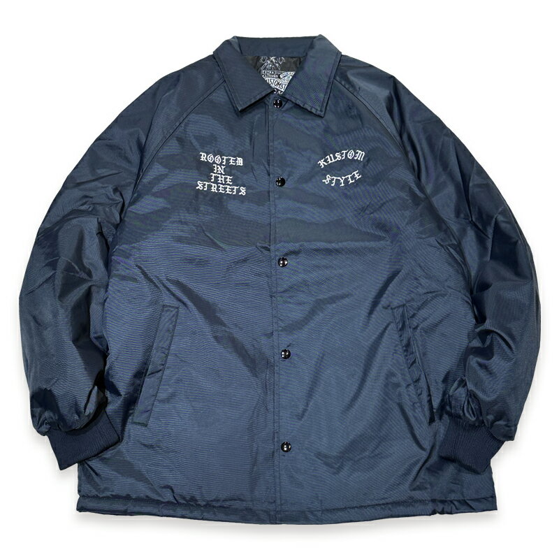 KUSTOMSTYLE カスタムスタイル KSHWJ2323NY LETTERMAN NYLON JACKET ナイロン ジャケット NAVY