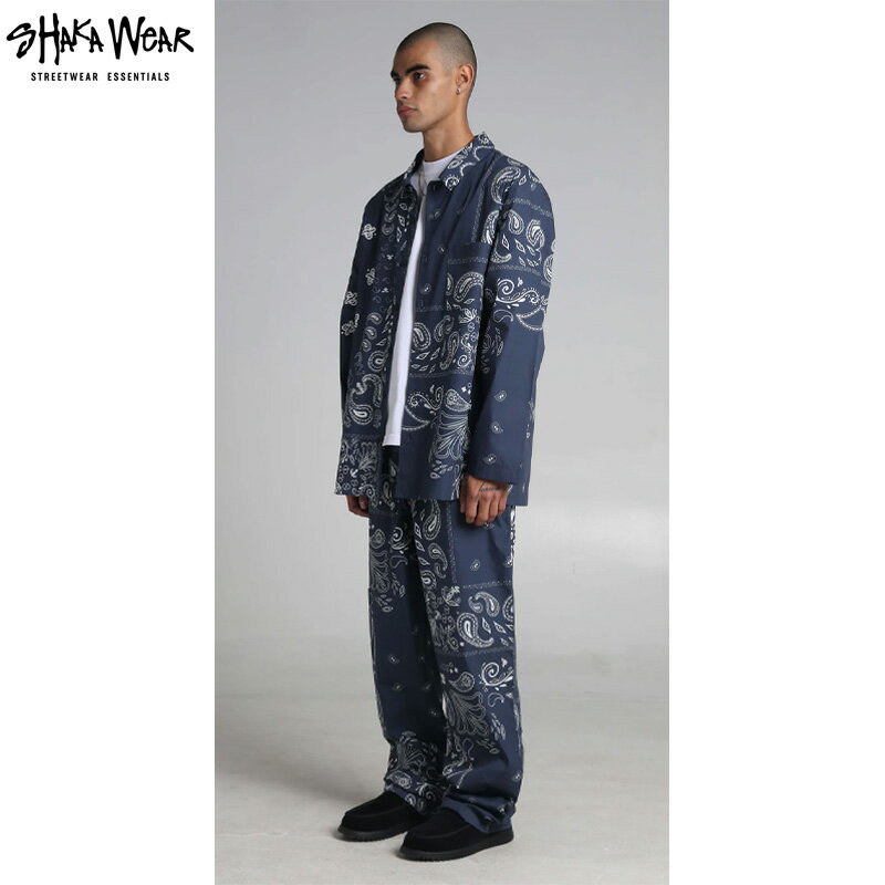 Rakuten - SHAKAWEAR シャカウェア PAISLEY SET UP (SHIRT&PANTS) ペイズリー セットアップ COLOR: NAVY