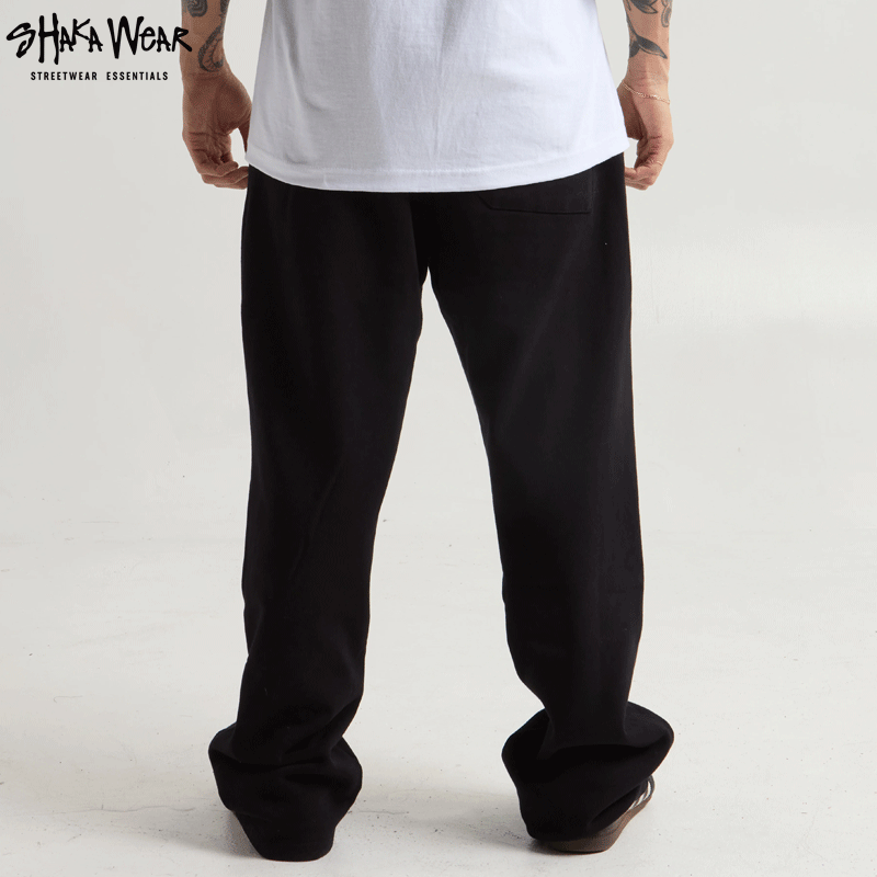 SHAKAWEAR シャカウェア GARMENT DYE STRAIGHT LEG BAGGY SWEATPANTS スウェットパンツ BLACK