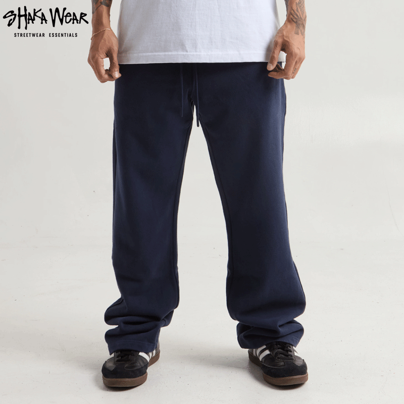 Rakuten - 定価8800円 SALE6600円 /SHAKAWEAR シャカウェア GARMENT DYE STRAIGHT LEG BAGGY SWEATPANTS スウェットパンツ NAVY