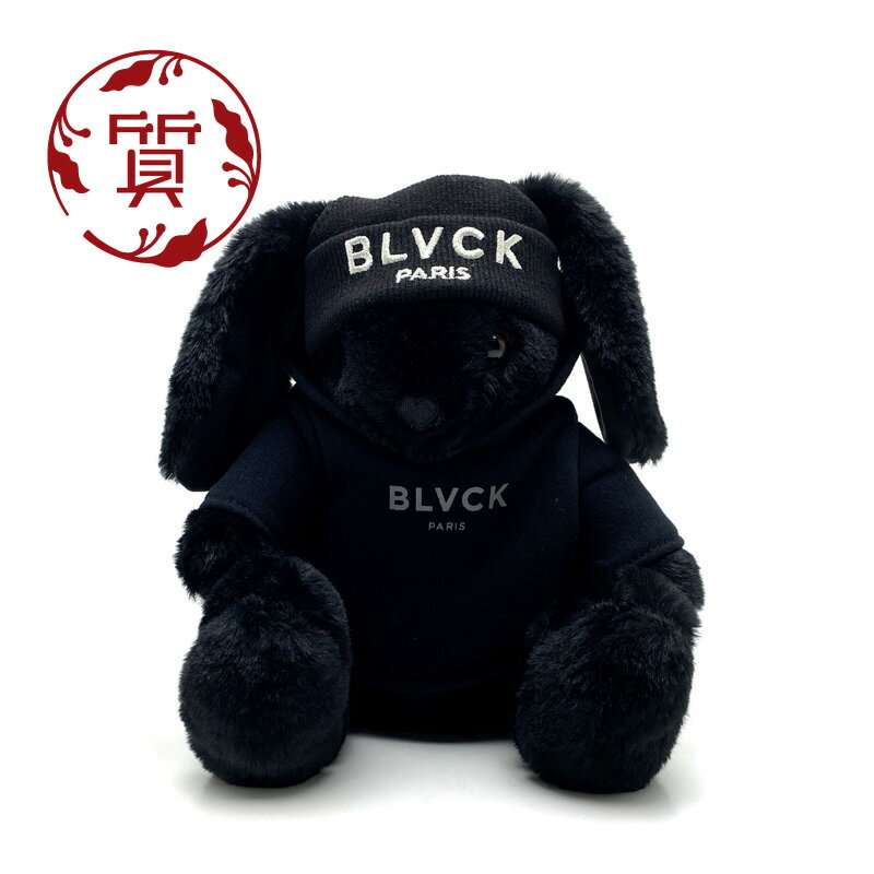 【楠本質店/元住吉】BLVCK PARIS/ブラックパリ テディバニー ウサギ 人形 ぬいぐるみ 置物【中古】