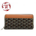 【楠本質店/元住吉】GOYARD/ゴヤール　ラウンドファスナー長財布　コーティングキャンバス　ブラック【中古】の商品画像