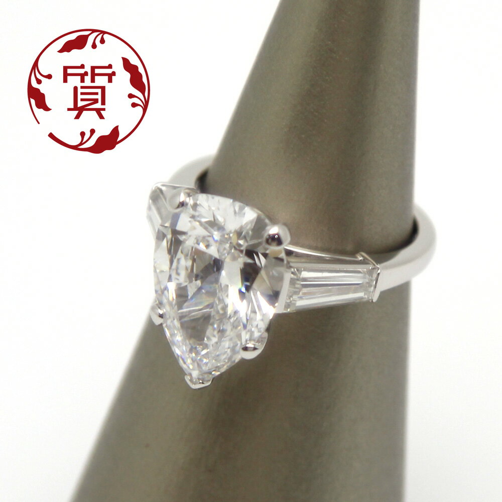 ܼŹ/ȡۥ ꡼աڥ롡Pt950ڥ֥ꥢ 󥰡5.01ct(D-IF)52...