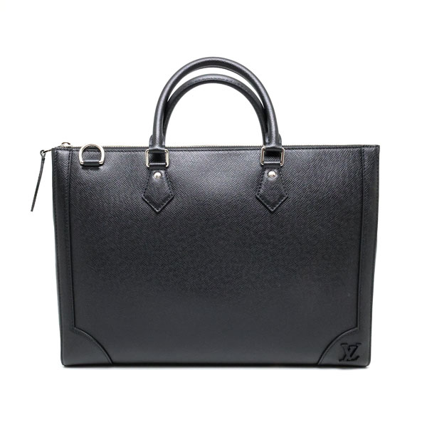 【楠本質店/元住吉】未使用 LV/ルイヴィトン スリム・ブリーフケース ビジネスバッグ M30810 タイガ ブラック【中古】