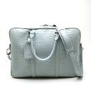 【楠本質店/元住吉】LV/ルイヴィトン ポルト ドキュマン ヴォワヤージュ PDV ブリーフケース クロコダイル ライトブルー系【中古】