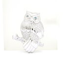 【楠本質店/元住吉】K18WG フクロウモチーフ ブローチ ダイヤ0.38ct/アレキサンドライト0.04ct【中古】