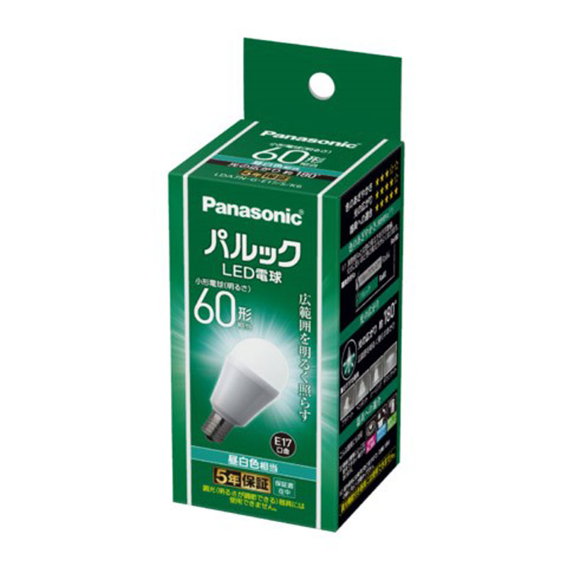 楽天市場】パナソニック 電球 e17 60形の通販