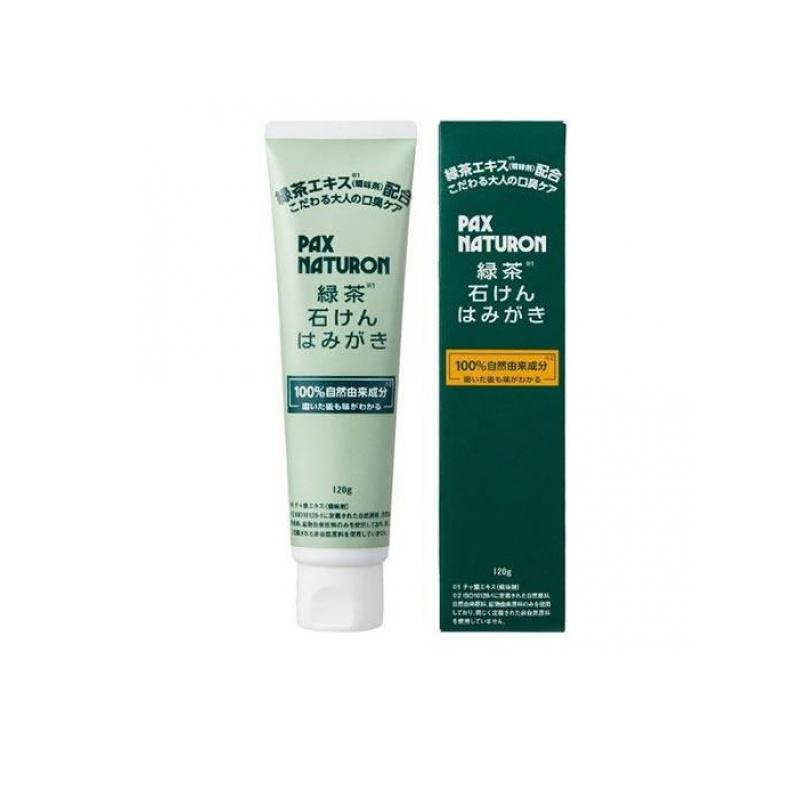 【商品名】 パックスナチュロン 石けんはみがき 緑茶 【このような場合に】 味がマイルドなので、石けんはみがき初心者の方にもオススメ。 【製造販売会社】 太陽油脂 【ご使用について】 適量を歯ブラシにとり、歯及び歯ぐきをブラッシングする。 【成分・添加物】 研磨剤:炭酸Ca、基剤:水、湿潤剤:グリセリン、基剤:シリカ、清浄剤:石ケン素地、清涼剤:スペアミント油、ハッカ油、ユーカリ油、矯味剤:トコフェロール、チャ葉エキス、カンゾウ根エキス、粘結剤:カラギーナン 製品の特徴 ●こだわる大人の口臭ケア。緑茶エキス(矯味剤)※1 配合の石けんはみがきです。 ●100%自然由来成分※2パックスナチュロンのはみがき剤は、自然由来成分のみ※2 を使用。石油由来原料・合成界面活性剤・鉱物油・合成ポリマー・水酸化アルミニウム・合成防腐剤・合成香料・合成着色料・プロピレングリコール・サッカリンはすべて無添加です。 ●磨いた後も味がわかる。石けん成分は口腔内の粘膜や舌(味蕾)に吸着しにくく、口をゆすぐとサッと洗い流せるので、はみがきの直後に飲食しても後味に違和感が残りません。 ※1 チャ葉エキス(矯味剤) ※2 ISO16128-1に定義された自然原料、自然由来原料、鉱物由来原料のみを使用しており、同じく定義された非自然原料を使用していません。 ※メーカーによるパッケージや外観リニューアルにより、商品ページ画像と見た目が異なる商品をお届けすることがございます。あらかじめご了承をお願い致します。