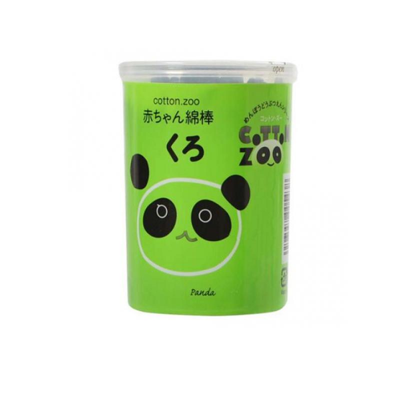 コットンZOO(ズー) 赤ちゃん綿棒 くろ 160本
