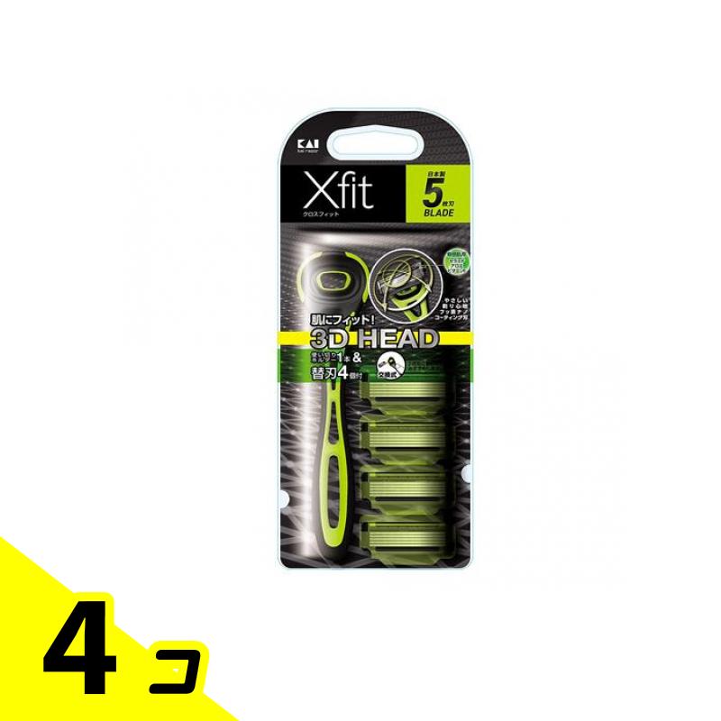 xfit(クロスフィット) 敏感肌用 1本 (替刃4コ入り) 4個セット