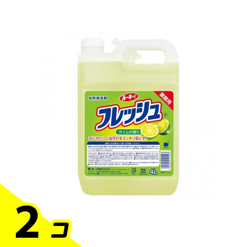ルーキーVフレッシュ 台所用洗剤 4000mL (業務用) 2個セット