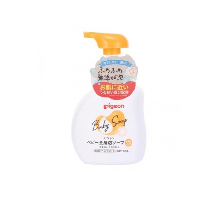 ピジョン ベビー全身泡ソープ しっとり 無香料 500mL (ボトル)