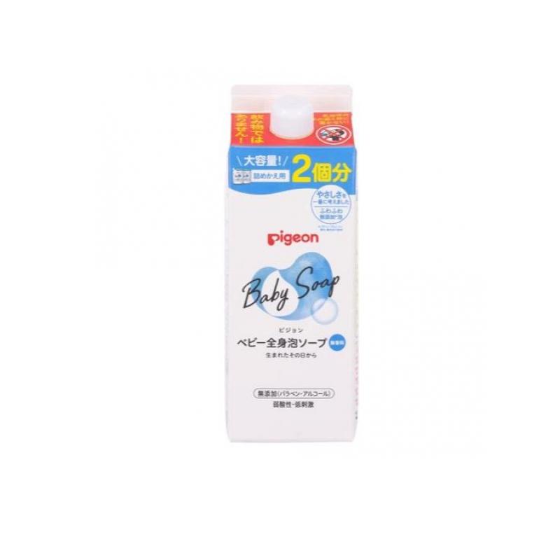 ピジョン ベビー全身泡ソープ 無香料 800mL (詰め替え用 2回分)