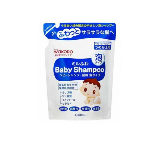 和光堂 ミルふわ ベビーシャンプー髪用 泡タイプ 400mL (詰め替え用) 和光堂 ミルふわ ベビーシャンプー髪用 泡タイプ 400mL (詰め替え用)