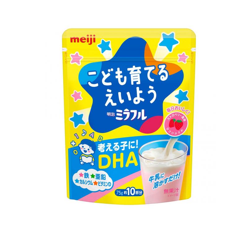 明治ミラフル 粉末飲料 ストロベリー風味 75g