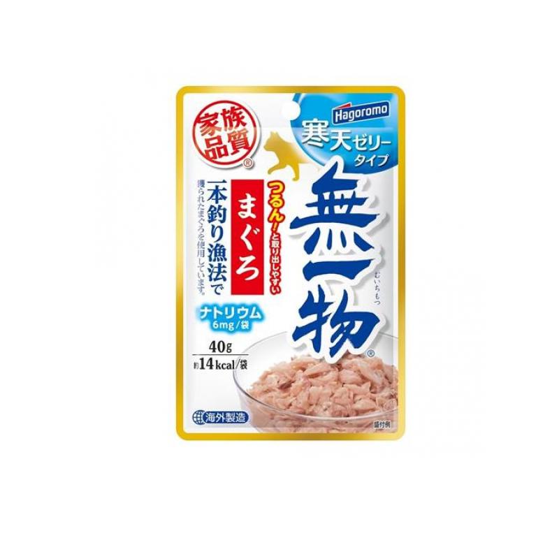はごろもフーズ 無一物(むいちもつ) 猫用パウチ 寒天ゼリー まぐろ 一本釣り漁法 40g