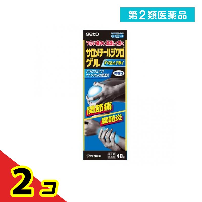 第2類医薬品 サロメチールジクロゲル 40g 2個セット