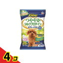 JOYPET(ジョイペット) ボディータオル つややかシルクプロテイン 犬用 25枚入 (小型犬用) 4個セット