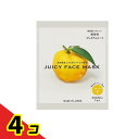 高知県産YUZUジューシーフェイスマスク 1枚入 (20ml) 4個セット