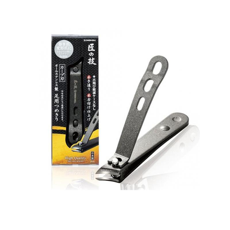 匠の技 オールステンレス製足用つめきり(カーブ刃) G-1035 1個入
