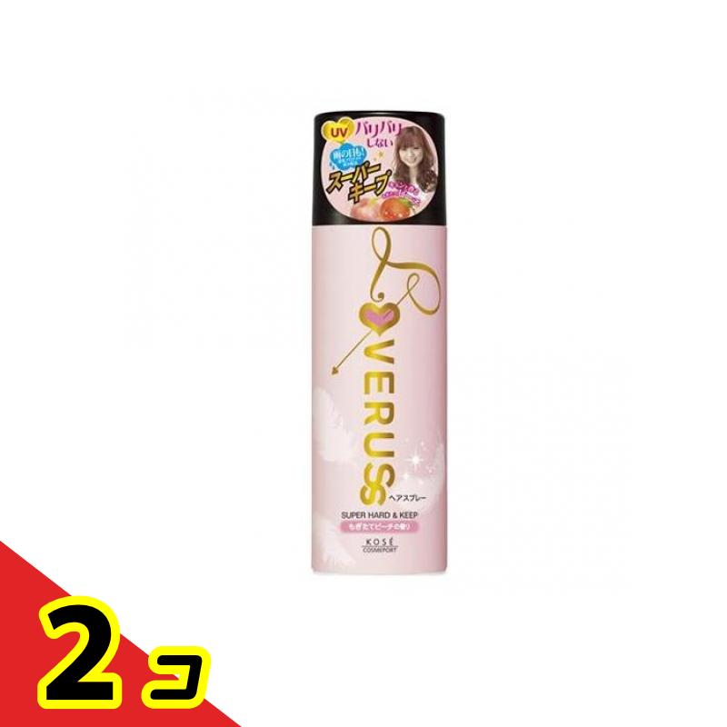 ラブラス パワフルホールド ヘアスプレー もぎたてピーチの香り 330g 2個セット
