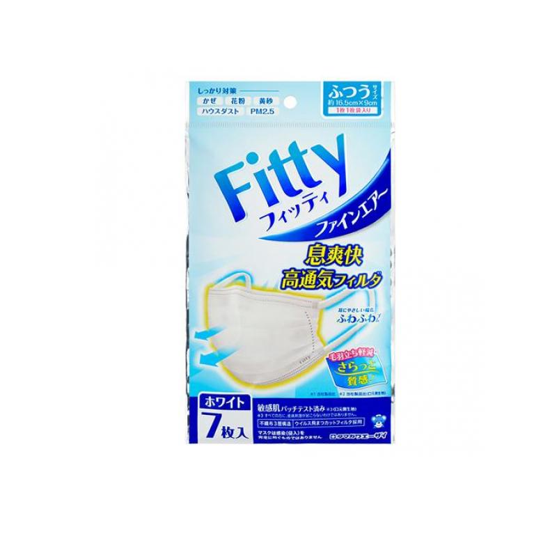 フィッティ ファインエアー マスク ホワイト ふつう 7枚入