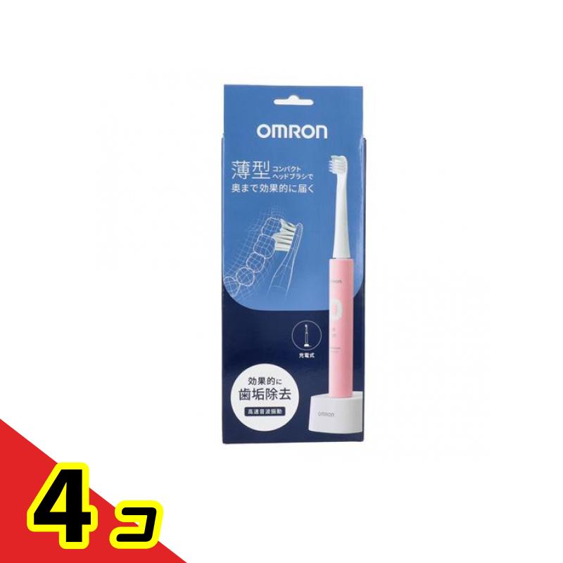 オムロン 音波式電動歯ブラシ 充電式 HT-B3030- PK 1セット入 4個セット
