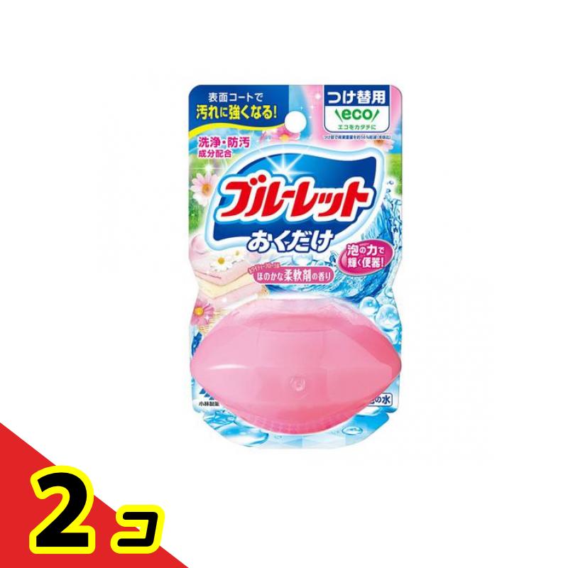 液体ブルーレットおくだけ ほのかな柔軟剤の香り ホワイティフローラル つけ替用 70mL 2個セット