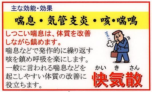 快気散93包ぜんそく・気管支炎【送料無料】漢方薬【第二類医薬品】