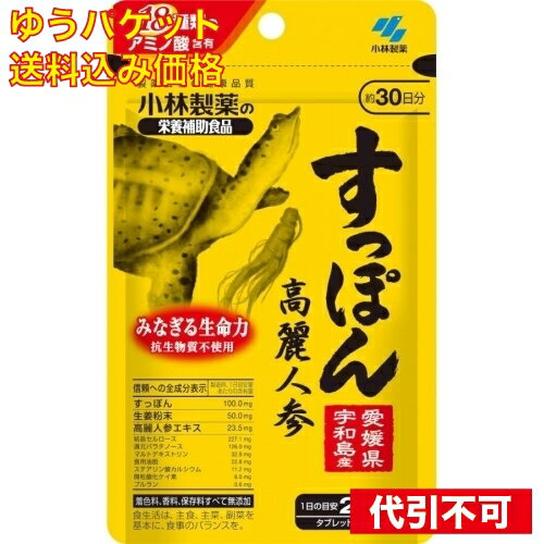 【ゆうパケット送料込み】すっぽん　高麗人参　60粒